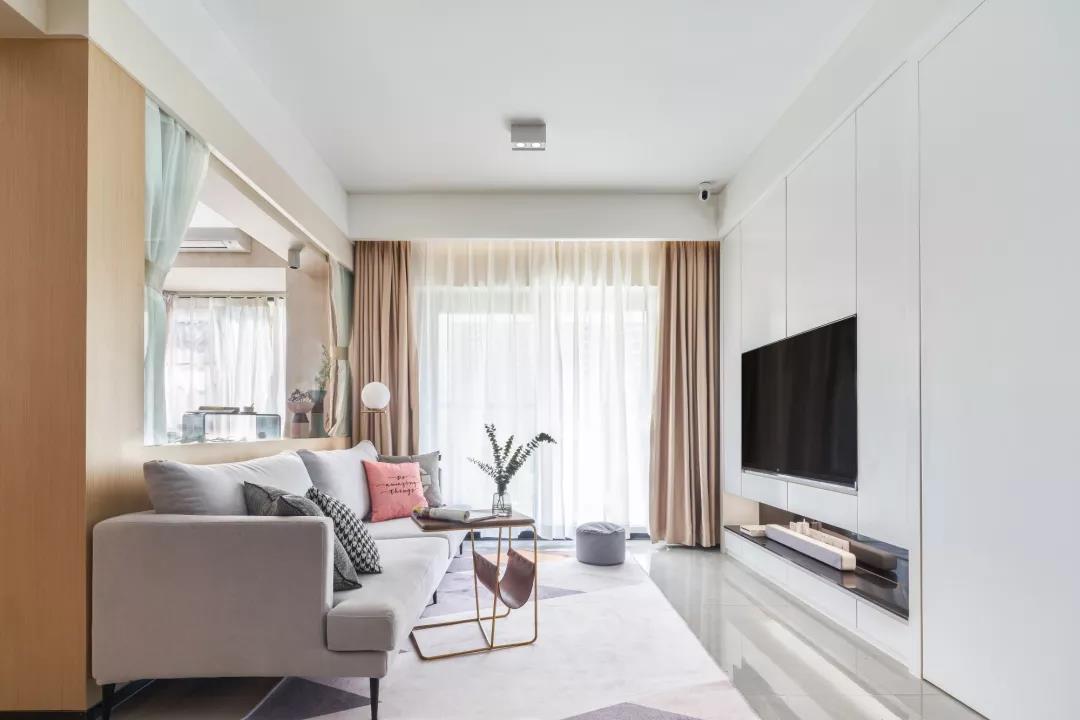 73平的北歐風小戶型，喜歡這種配色方案，收納也好多